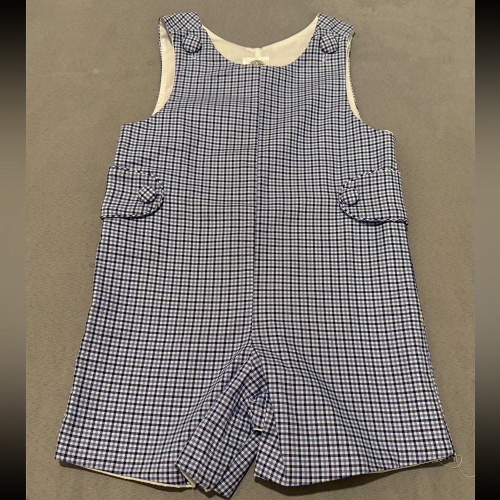Blue and White Checkered Jon Jon